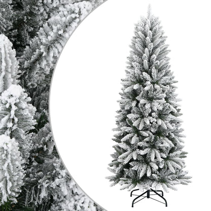 vidaXL Christmas trees Warm White PVC and Plastic and Steel and PE - 180 cm