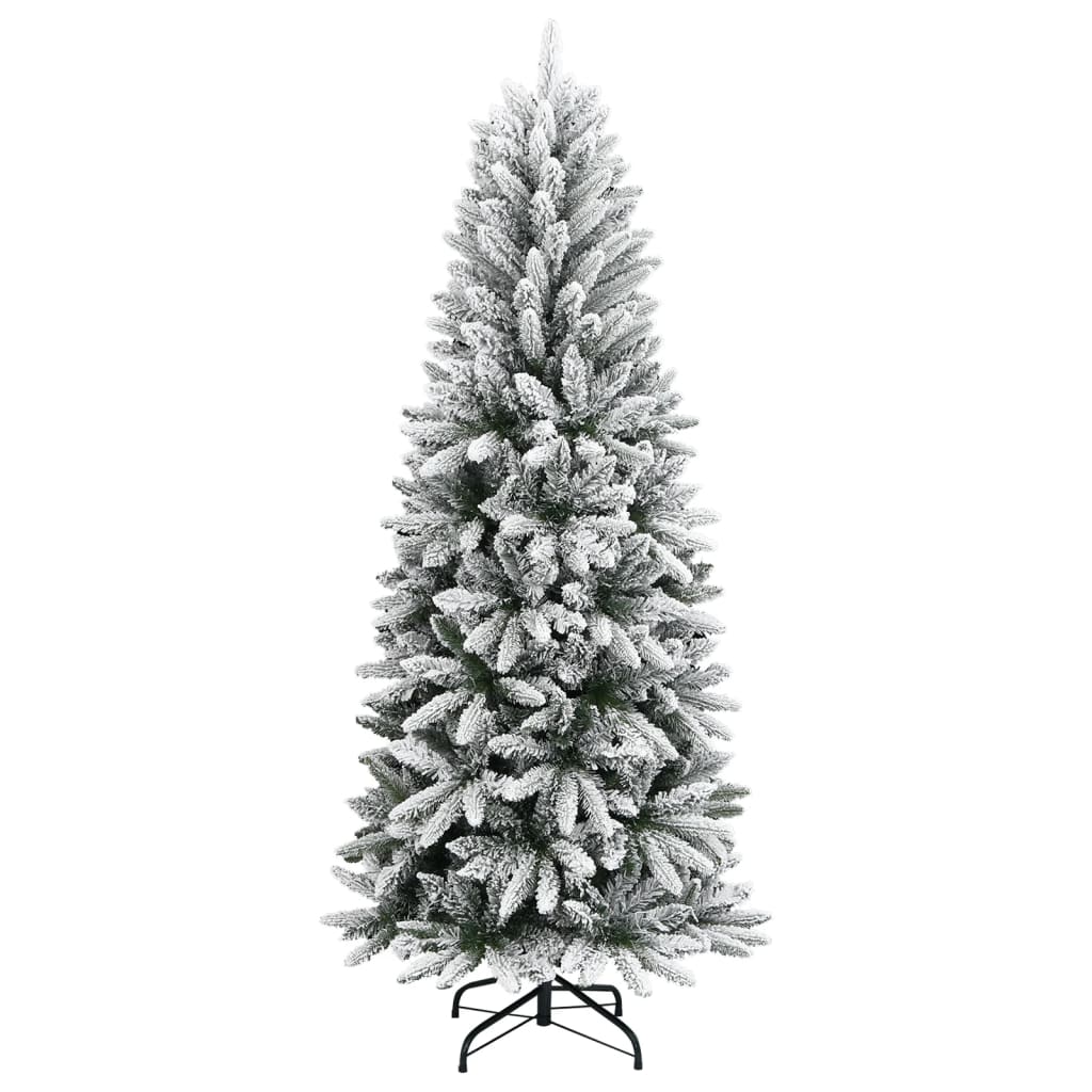 vidaXL Christmas trees Warm White PVC and Plastic and Steel and PE - 180 cm
