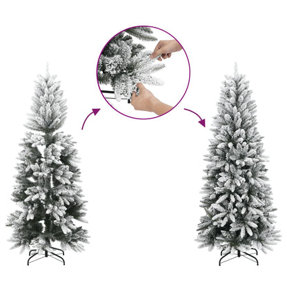 vidaXL Christmas trees Warm White PVC and Plastic and Steel and PE - 240 cm