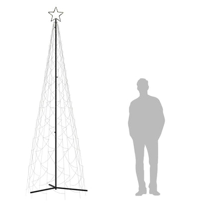vidaXL Christmas Cone Tree Warm White 500 LEDs 100x300 cm - 300 x 100 cm