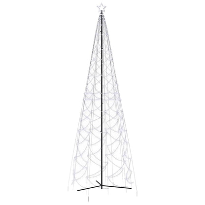 vidaXL Christmas Cone Tree Cold White 1400 LEDs 160x500 cm - 500 x 160 cm