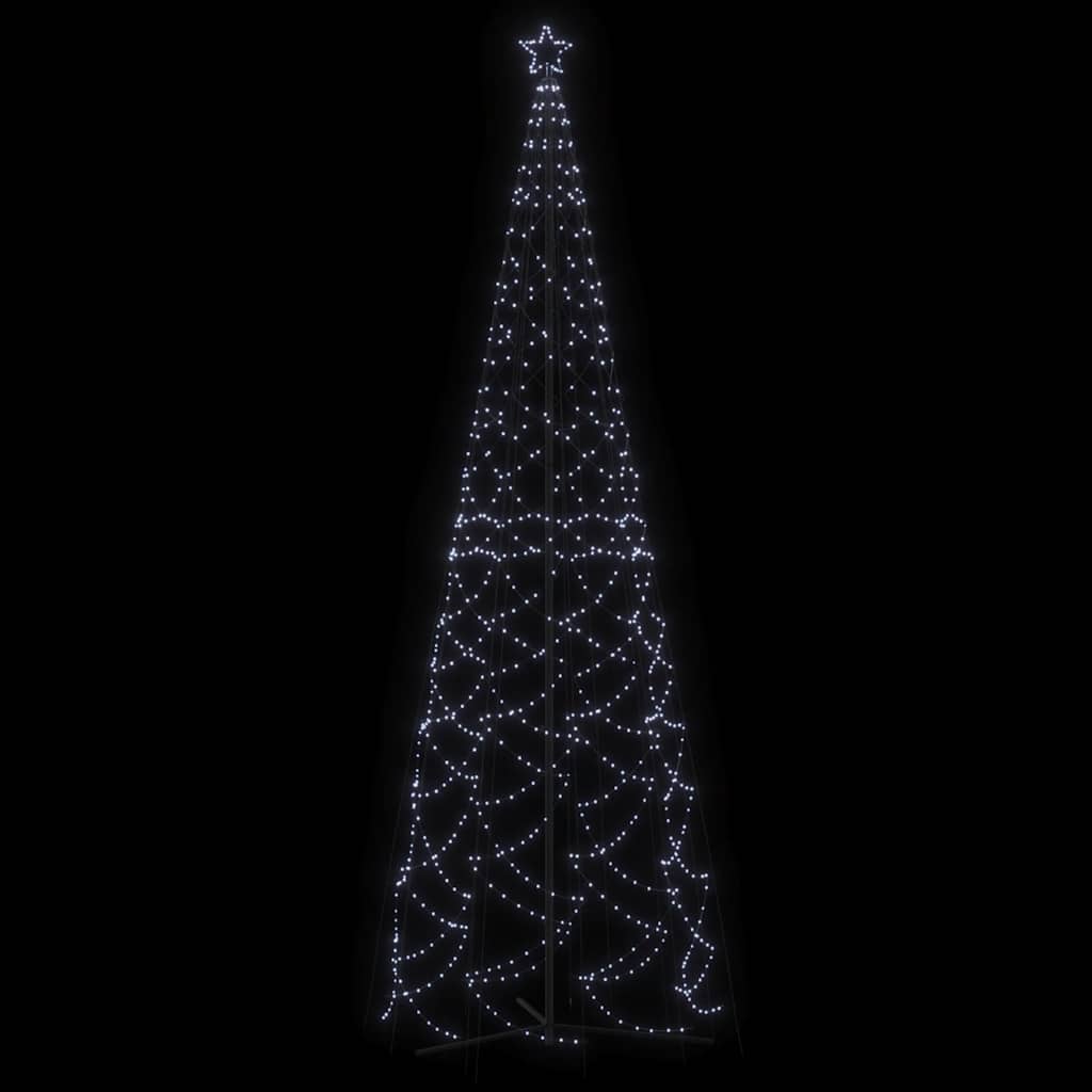 vidaXL Christmas Cone Tree Cold White 1400 LEDs 160x500 cm - 500 x 160 cm