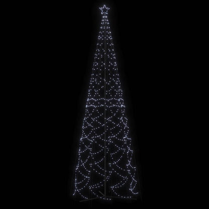 vidaXL Christmas Cone Tree Cold White 1400 LEDs 160x500 cm - 500 x 160 cm