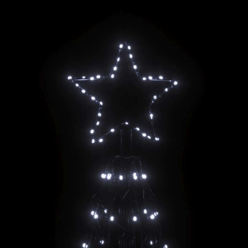 vidaXL Christmas Cone Tree Cold White 1400 LEDs 160x500 cm - 500 x 160 cm