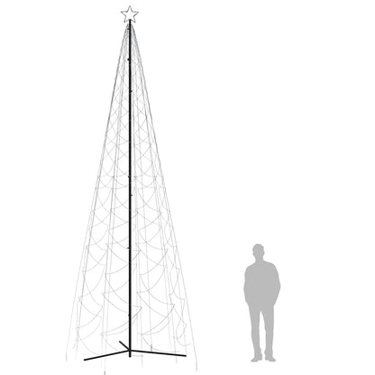 vidaXL Christmas Cone Tree Cold White 1400 LEDs 160x500 cm - 500 x 160 cm