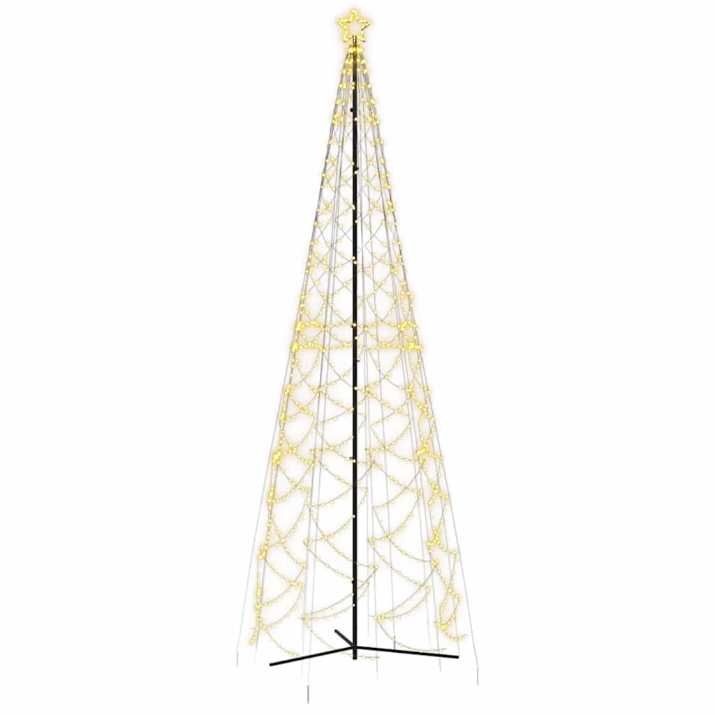 vidaXL Christmas Cone Tree Warm White 1400 LEDs 160x500 cm - 500 x 160 cm