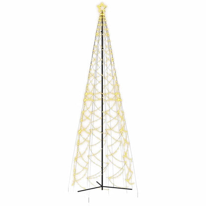 vidaXL Christmas Cone Tree Warm White 1400 LEDs 160x500 cm - 500 x 160 cm