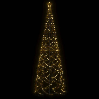 vidaXL Christmas Cone Tree Warm White 1400 LEDs 160x500 cm - 500 x 160 cm
