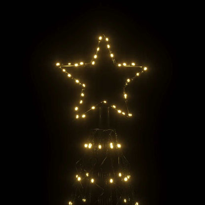 vidaXL Christmas Cone Tree Warm White 1400 LEDs 160x500 cm - 500 x 160 cm