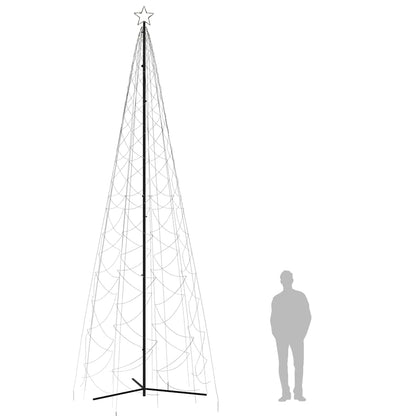 vidaXL Christmas Cone Tree Warm White 1400 LEDs 160x500 cm - 500 x 160 cm