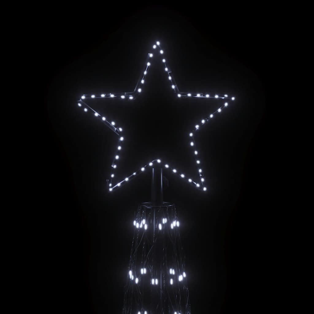 vidaXL Christmas Cone Tree Cold White 3000 LEDs 230x800 cm - 800 x 230 cm