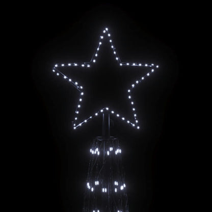 vidaXL Christmas Cone Tree Cold White 3000 LEDs 230x800 cm - 800 x 230 cm