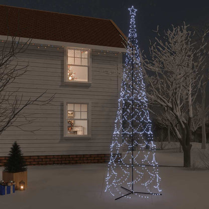 vidaXL Christmas Cone Tree Cold White 3000 LEDs 230x800 cm - 800 x 230 cm