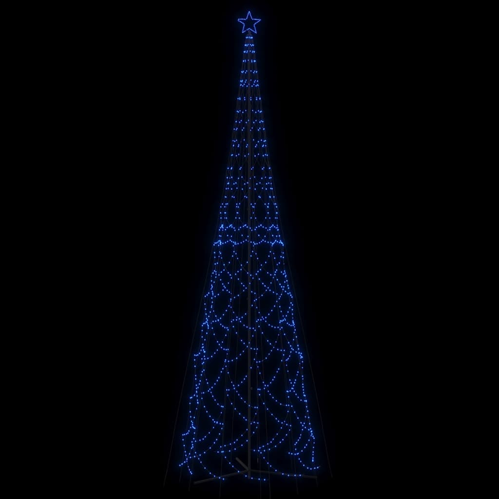 vidaXL Christmas Cone Tree Blue 3000 LEDs 230x800 cm - 800 x 230 cm