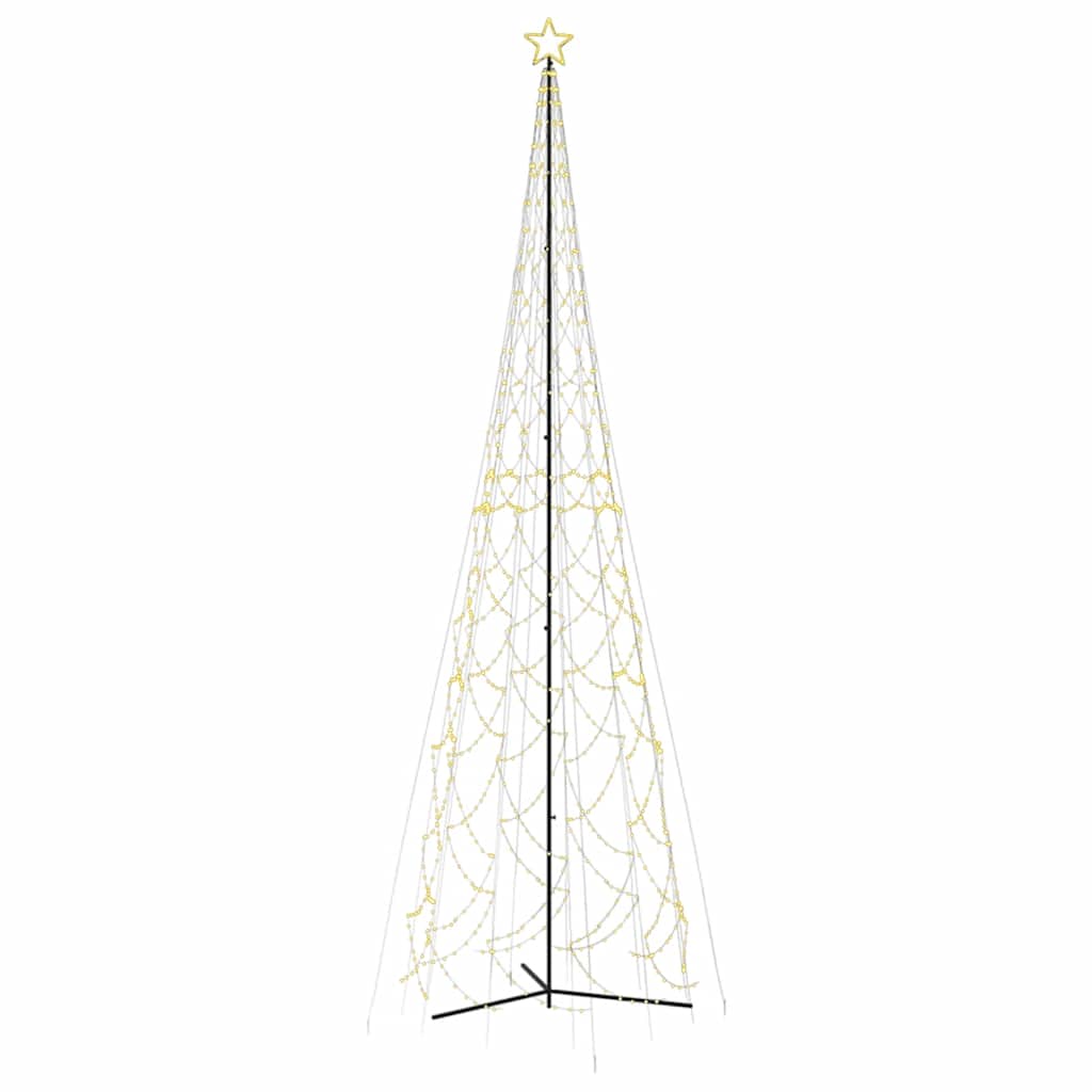 vidaXL Christmas Cone Tree Warm White 3000 LEDs 230x800 cm - 800 x 230 cm