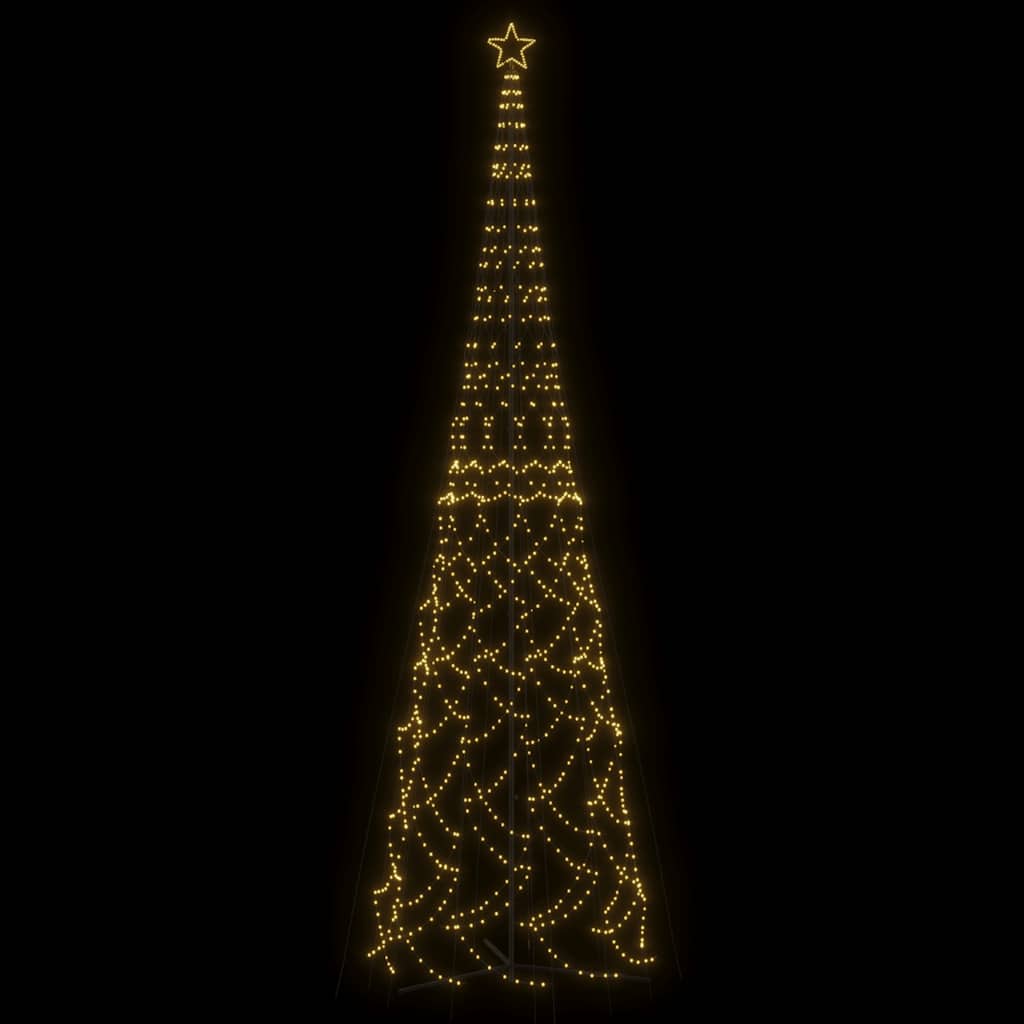 vidaXL Christmas Cone Tree Warm White 3000 LEDs 230x800 cm - 800 x 230 cm