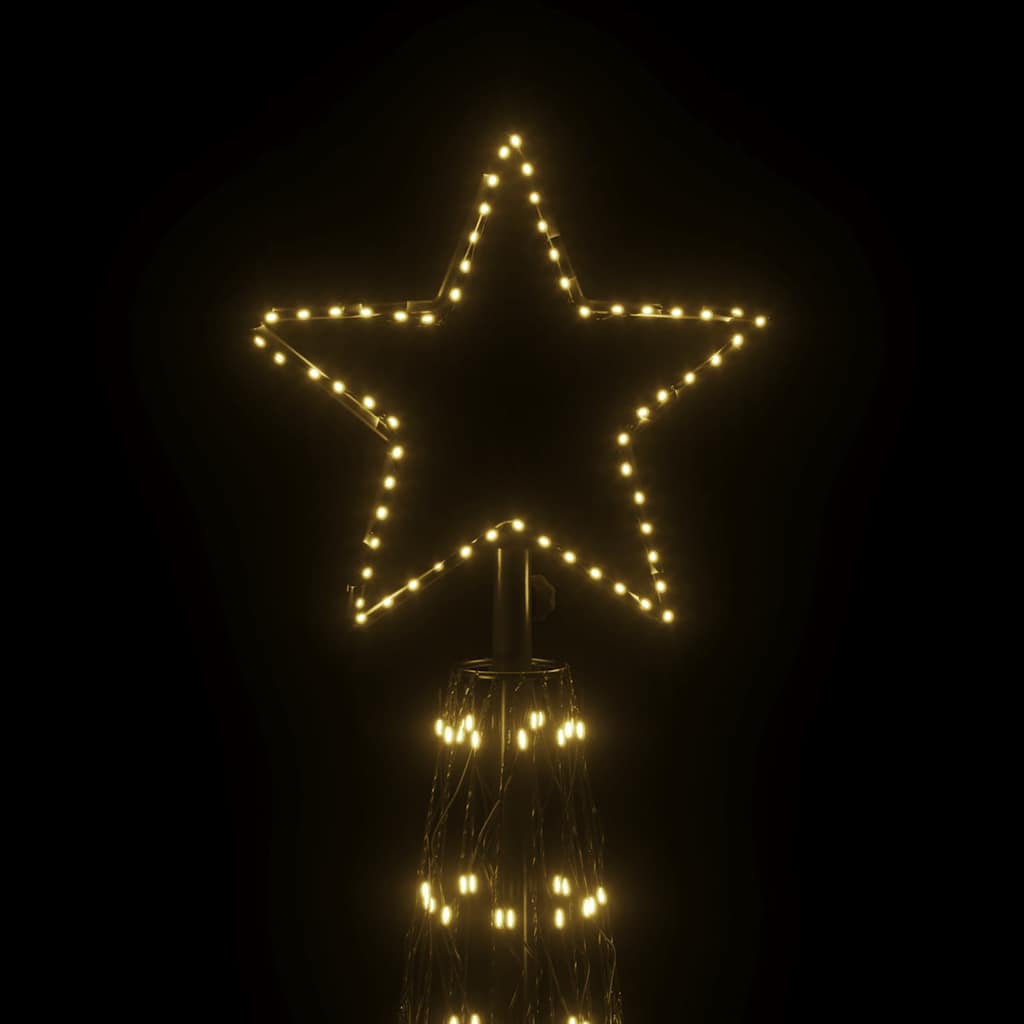vidaXL Christmas Cone Tree Warm White 3000 LEDs 230x800 cm - 800 x 230 cm