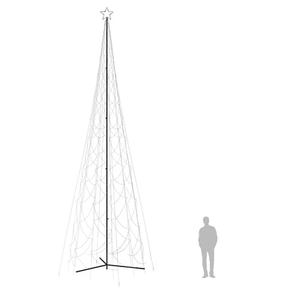 vidaXL Christmas Cone Tree Warm White 3000 LEDs 230x800 cm - 800 x 230 cm
