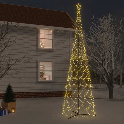 vidaXL Christmas Cone Tree Warm White 3000 LEDs 230x800 cm - 800 x 230 cm