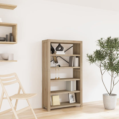 vidaXL 5-Tier Bookcase 80x30x140 cm Solid Wood Acacia - Brown