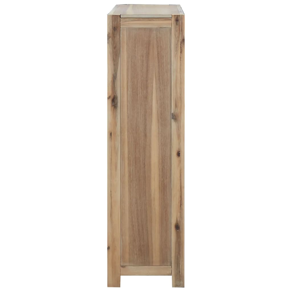 vidaXL 4-Tier Bookcase 80x30x110 cm Solid Wood Acacia - Brown