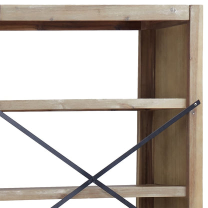 vidaXL 3-Tier Bookcase 80x30x80 cm Solid Wood Acacia - Brown