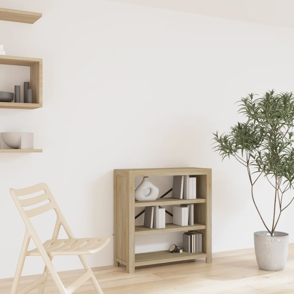 vidaXL 3-Tier Bookcase 80x30x80 cm Solid Wood Acacia - Brown