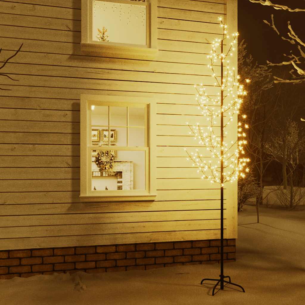 vidaXL Cherry Blossom LED Tree Warm White 368 LEDs 300 cm