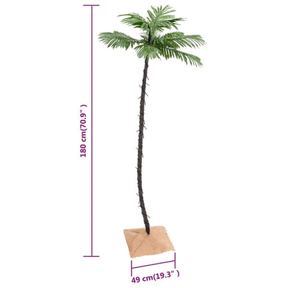vidaXL LED Palm Tree Warm White 96 LEDs 180 cm