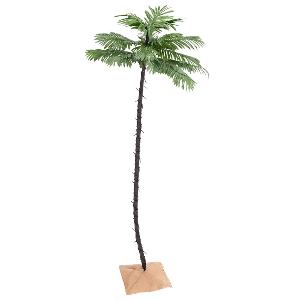 vidaXL LED Palm Tree Warm White 136 LEDs 220 cm