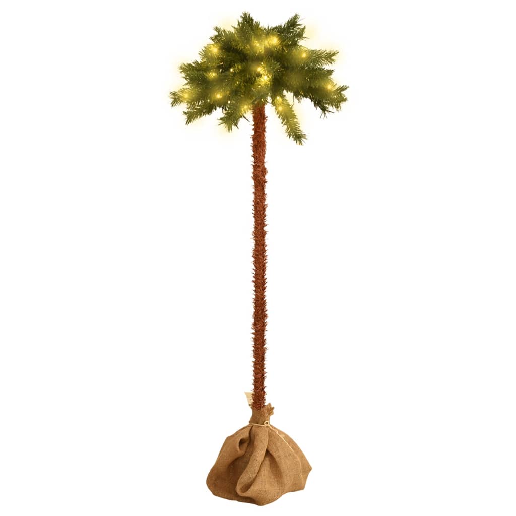 vidaXL Christmas Tree with LEDs 150 cm - Green