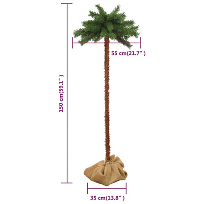 vidaXL Christmas Tree with LEDs 150 cm - Green