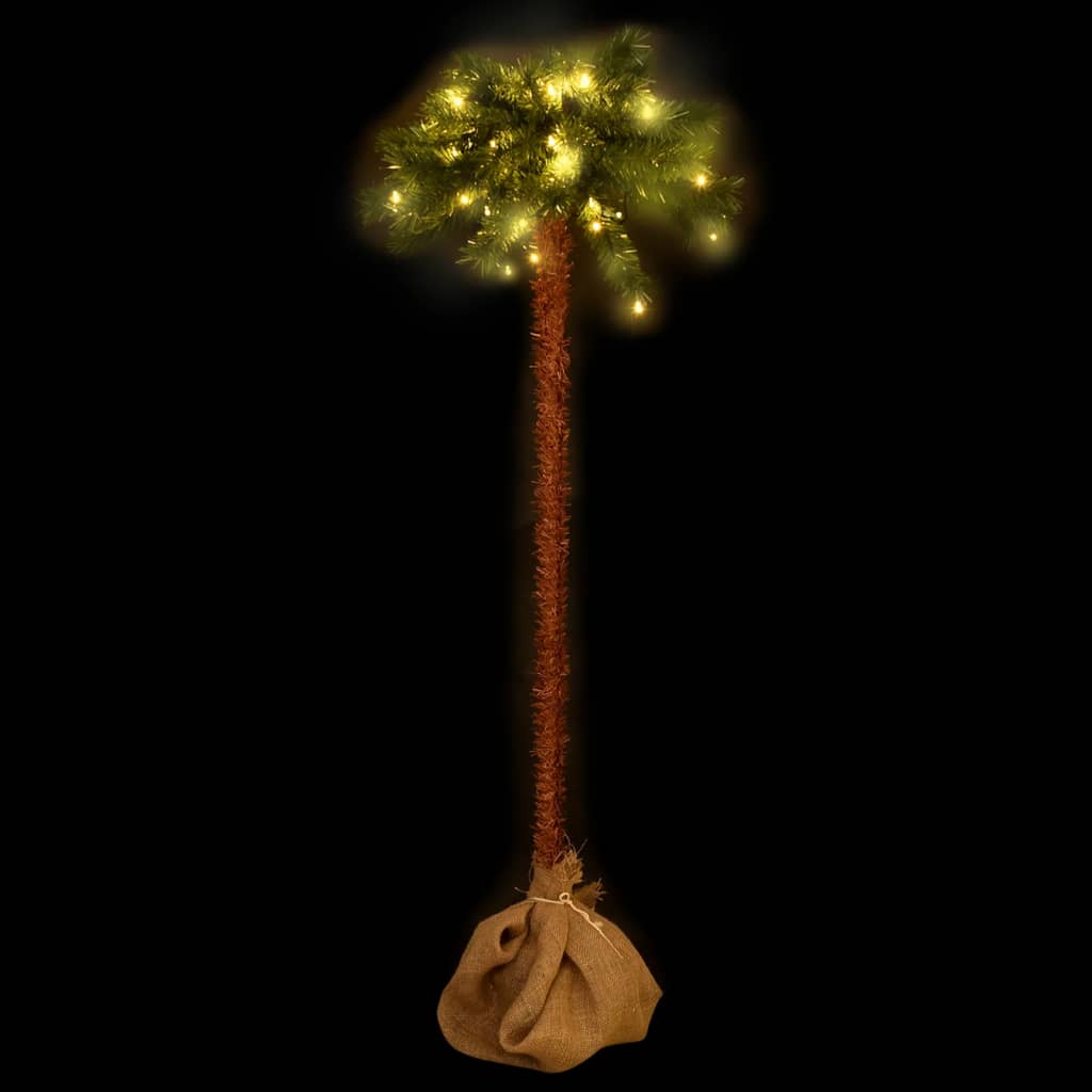 vidaXL Christmas Tree with LEDs 180 cm - Green