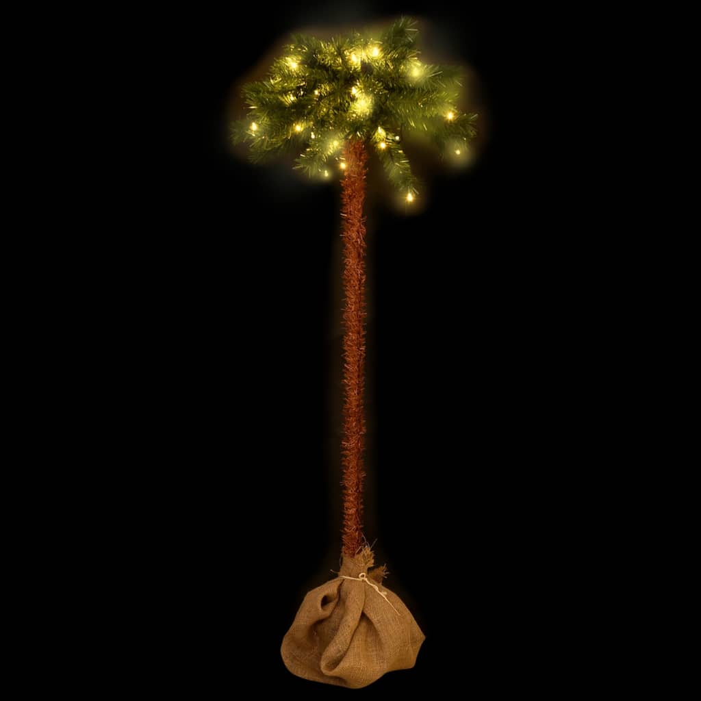 vidaXL Christmas Tree with LEDs 210 cm - Green