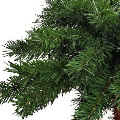 vidaXL Christmas Tree with LEDs 210 cm - Green