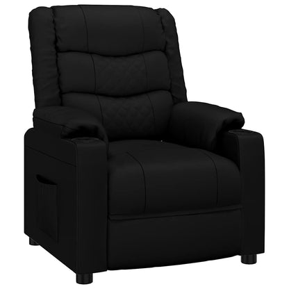 vidaXL Recliner Chair Black Faux Leather - 66301