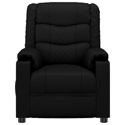 vidaXL Recliner Chair Black Faux Leather - 66301