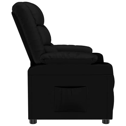 vidaXL Recliner Chair Black Faux Leather - 66301