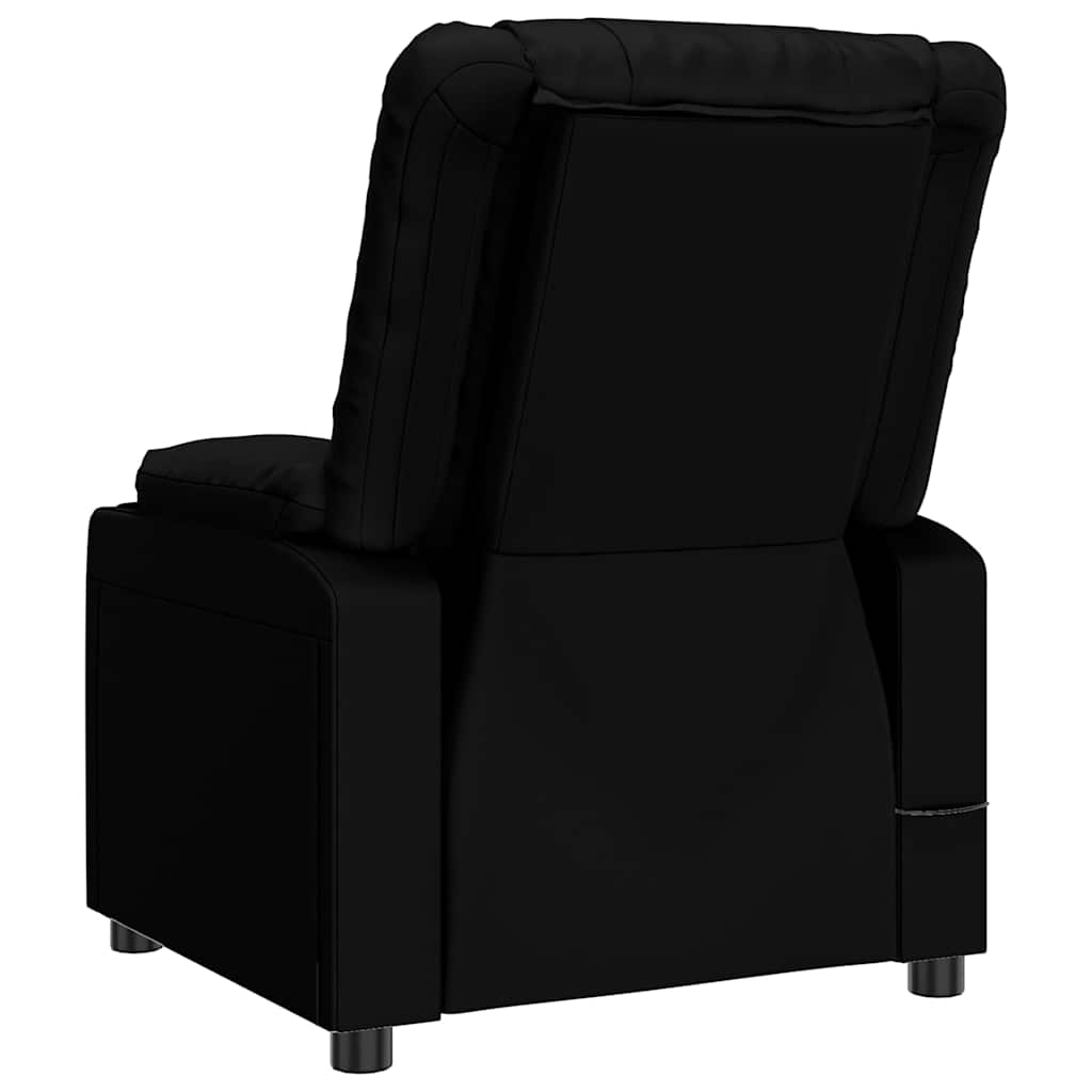 vidaXL Recliner Chair Black Faux Leather - 66301