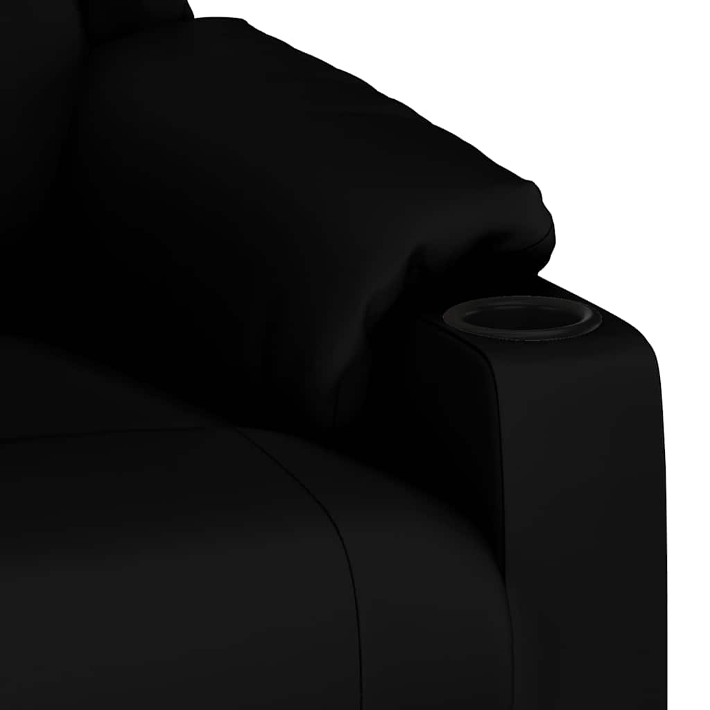 vidaXL Recliner Chair Black Faux Leather - 66301
