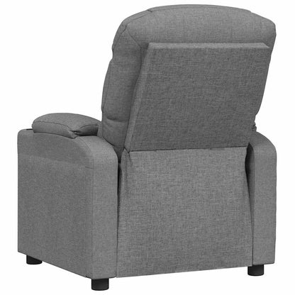 vidaXL Recliner Chair Light Grey Fabric