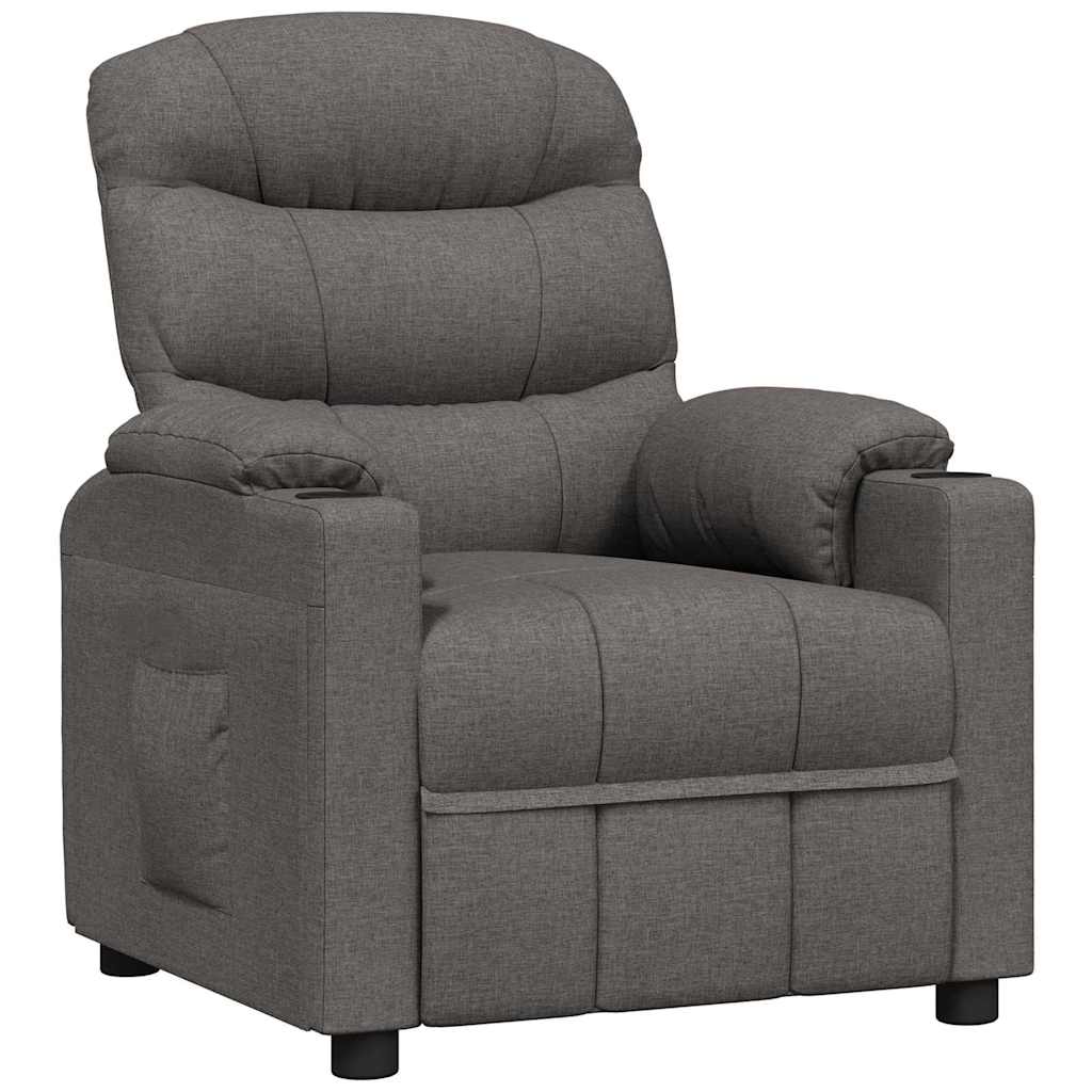 vidaXL Recliner Chair Dark Grey Fabric - 66321