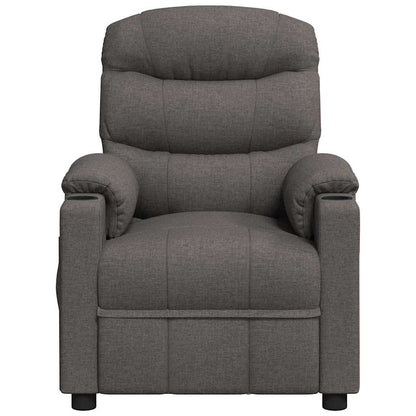 vidaXL Recliner Chair Dark Grey Fabric - 66321