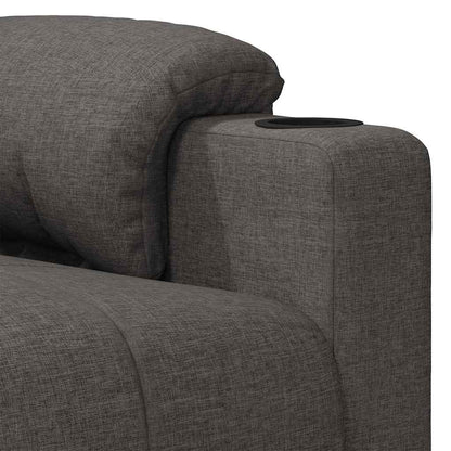 vidaXL Recliner Chair Dark Grey Fabric - 66321