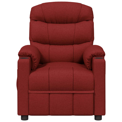vidaXL Recliner Chair Wine Red Fabric - 66326