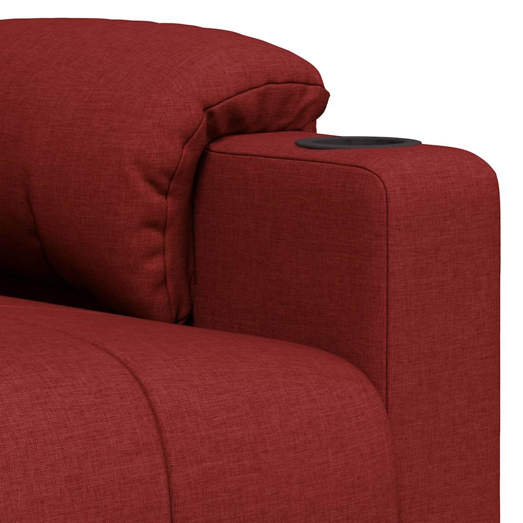 vidaXL Recliner Chair Wine Red Fabric - 66326