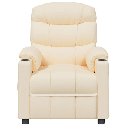 vidaXL Recliner Chair Cream Fabric