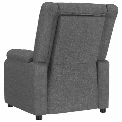 vidaXL Recliner Chair Dark Grey Fabric - 66371