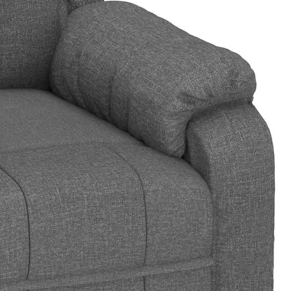vidaXL Recliner Chair Dark Grey Fabric - 66371
