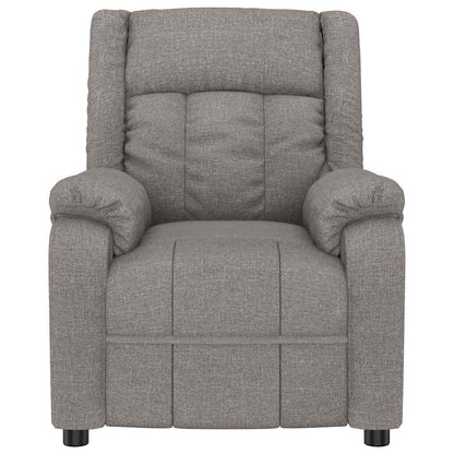 vidaXL Recliner Chair Taupe Fabric - 66375